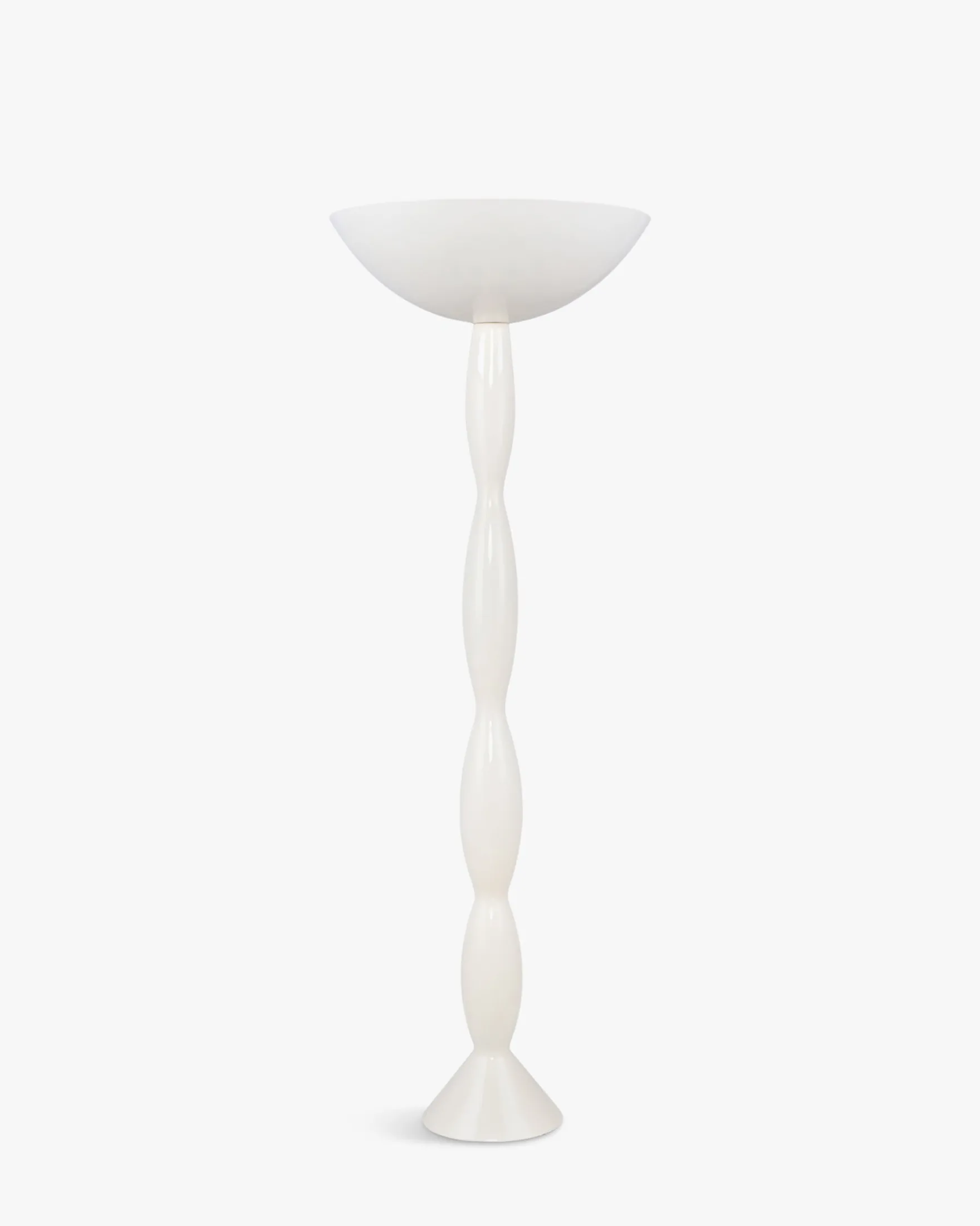 Lampadaire, Métal blanc, H163 Ardenia