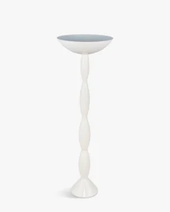 Lampadaire, Métal blanc, H163 Ardenia