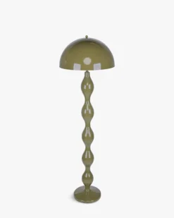 Lampadaire, Vert olive satiné, H152 Powers