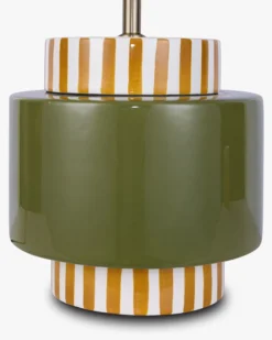 Lampe de table, Abat-jour beige et coloré graphique, H54 Onjo
