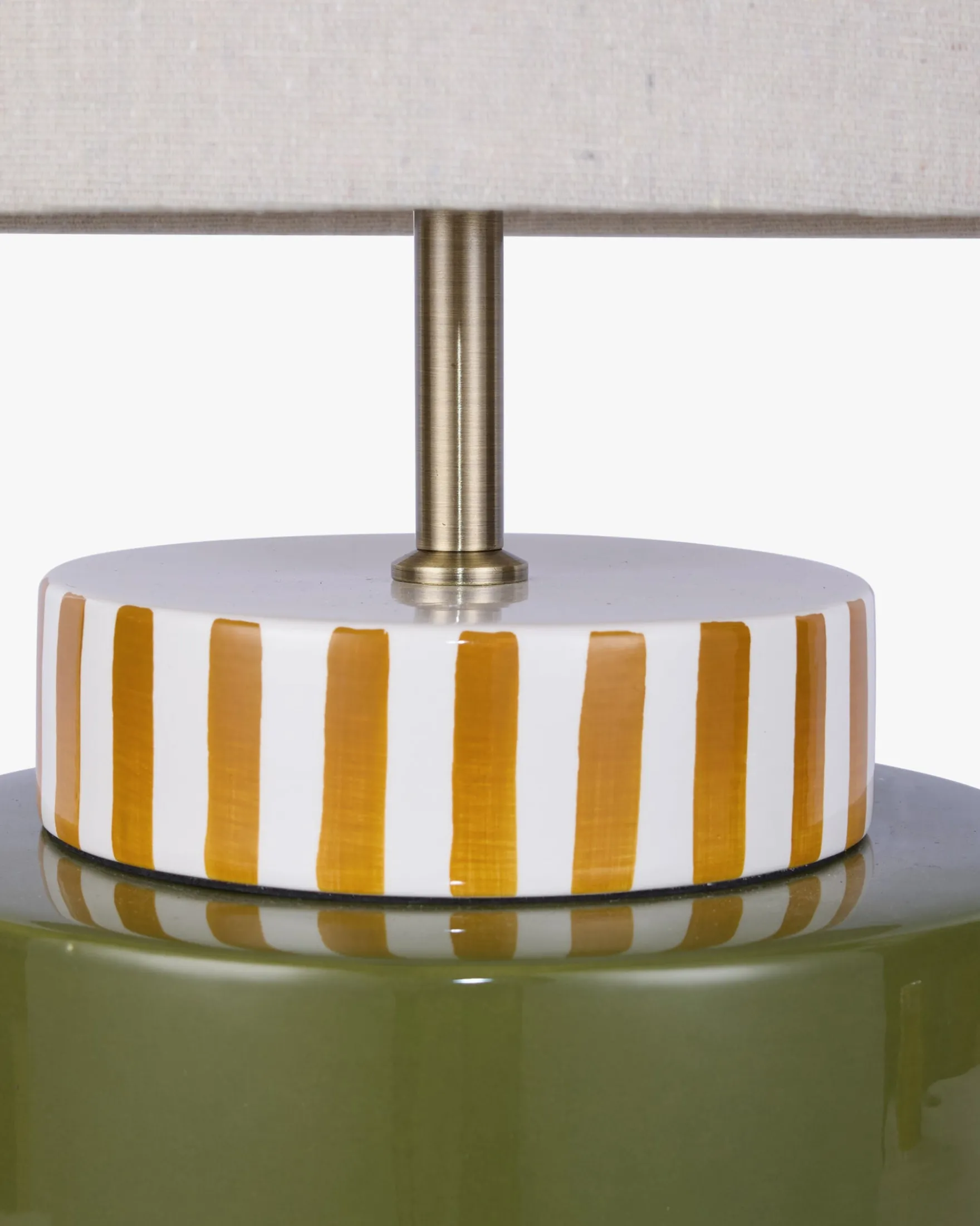 Lampe de table, Abat-jour beige et coloré graphique, H54 Onjo