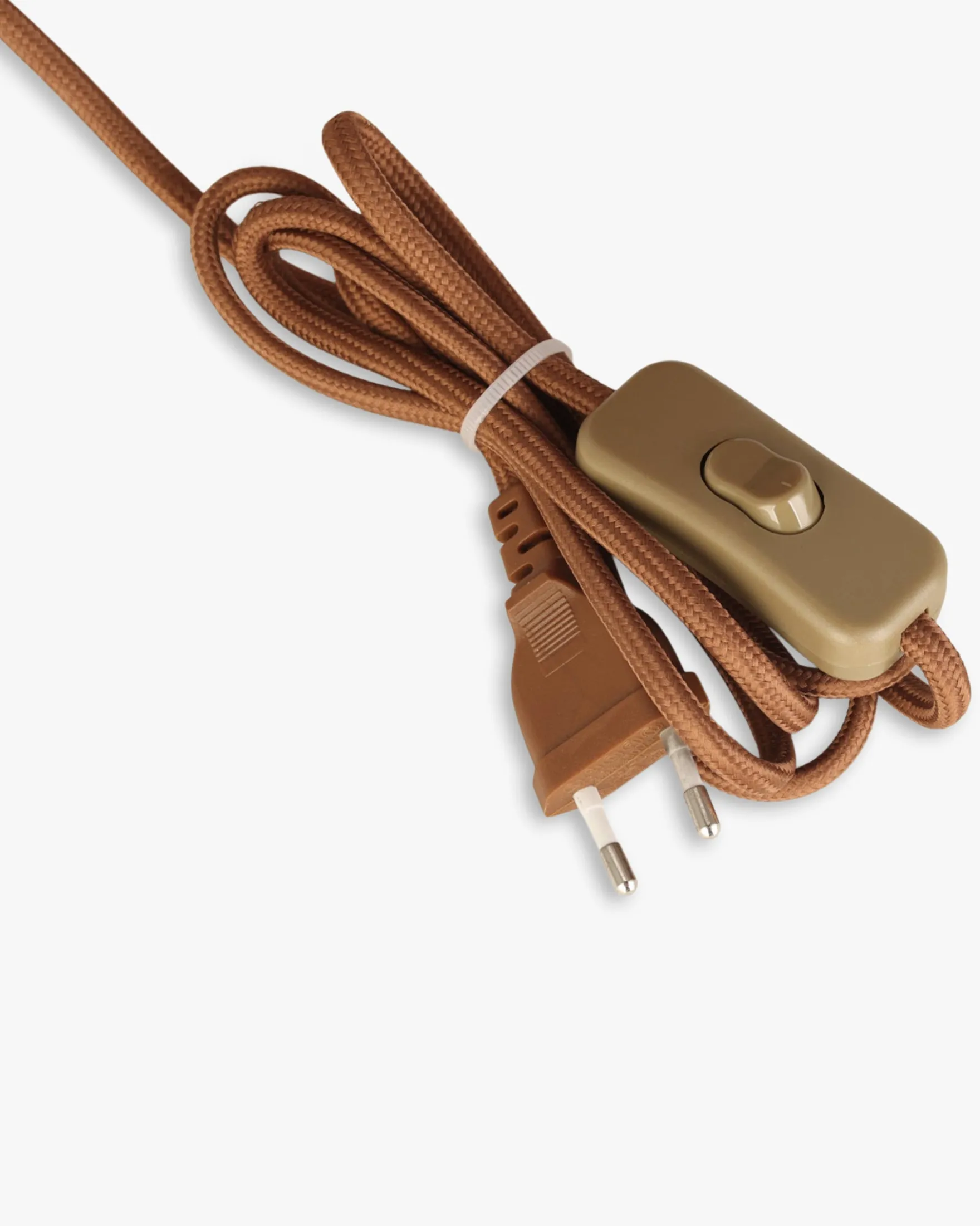 Lampe de table, Abat-jour lin & travertin naturel, H50 Gaia