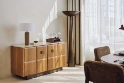 Lampe de table, Béton & Lin, H52 Zahara