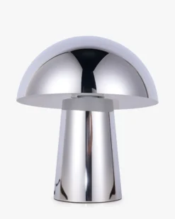 Lampe de table, Chromé, finition miroir, H28 Champi