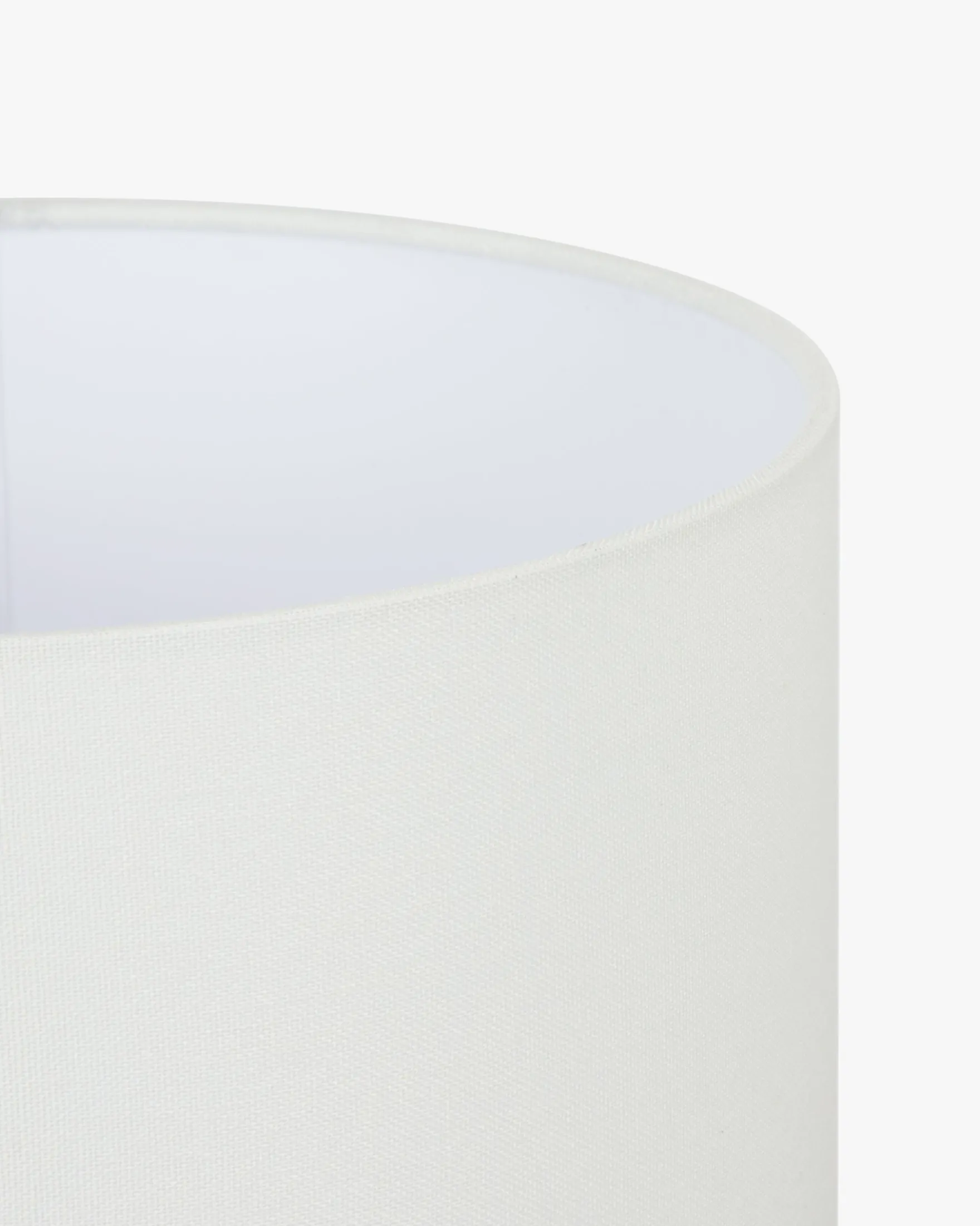 Lampe de table, Céramique blanche & Lin blanc, H65 Nebula