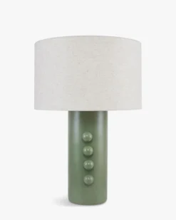 Lampe de table, Céramique peinte à la main, H74 Soli