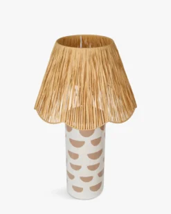 Lampe de table, Céramique peinte à la main, H64 Mara