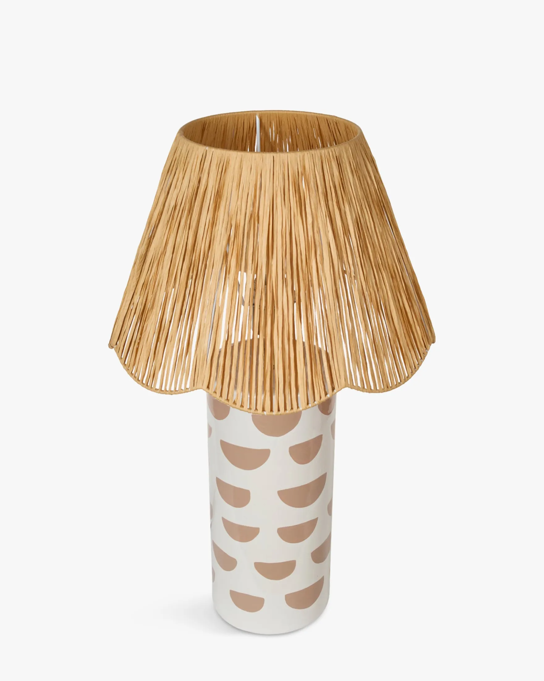 Lampe de table, Céramique peinte à la main, H64 Mara