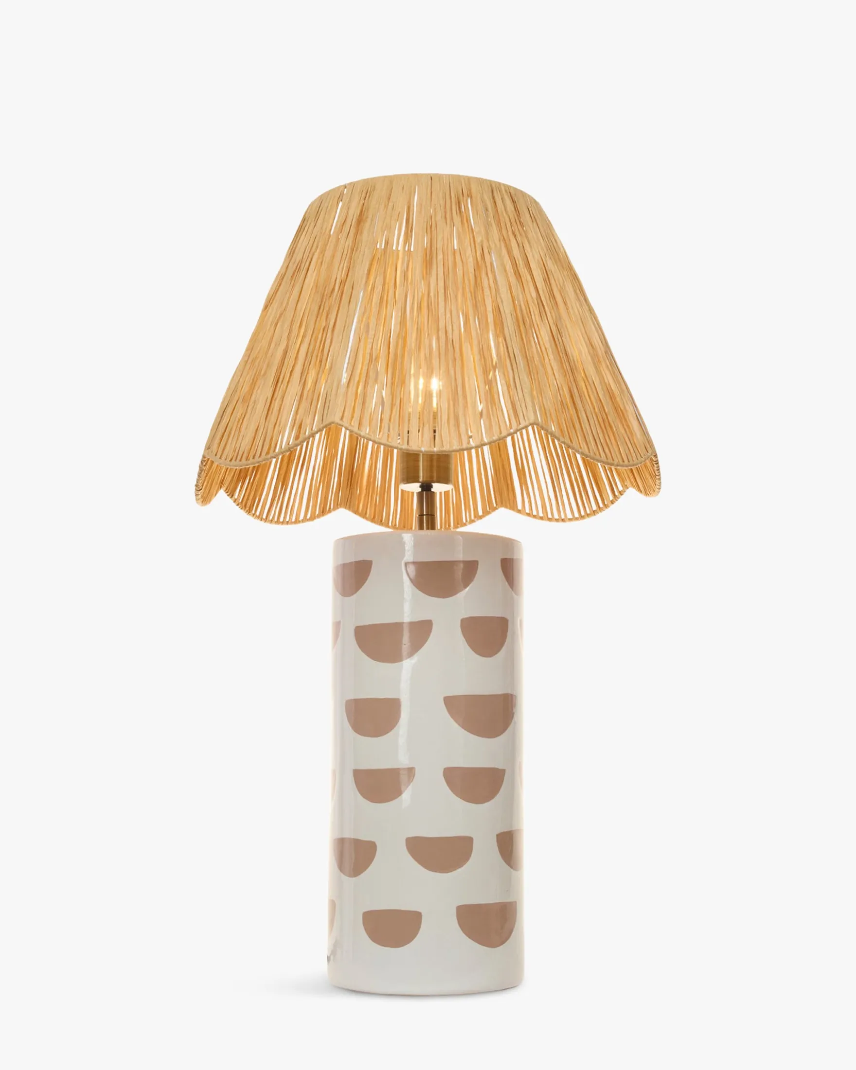 Lampe de table, Céramique peinte à la main, H64 Mara