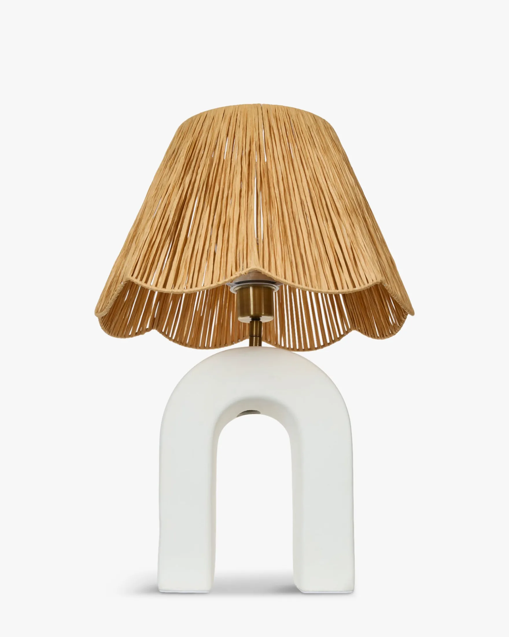 Lampe de table, Céramique 1 Rafia, H55 Osni