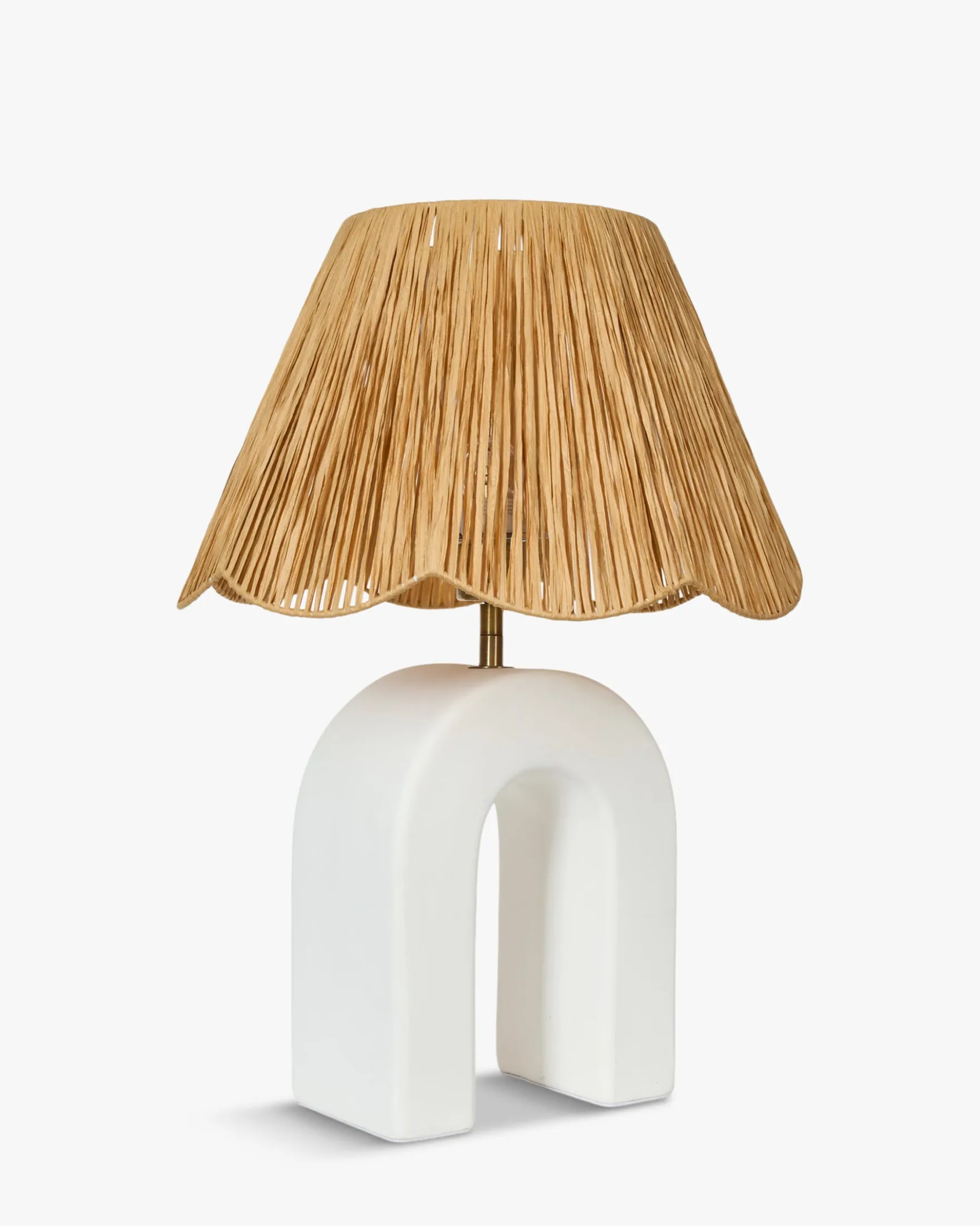Lampe de table, Céramique 1 Rafia, H55 Osni