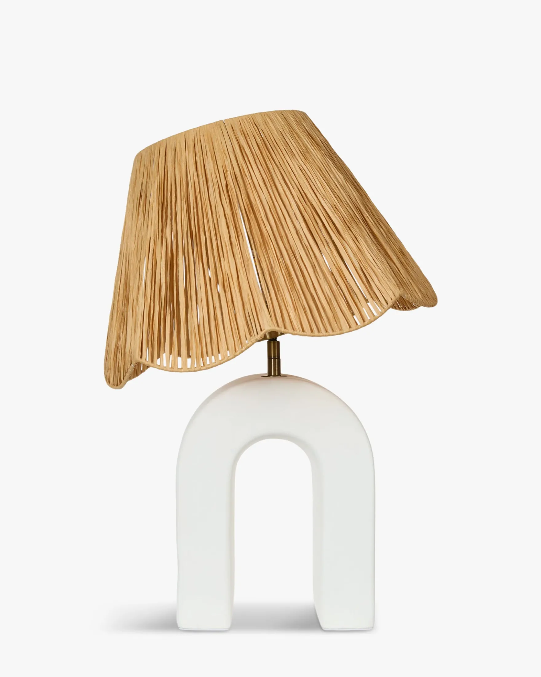 Lampe de table, Céramique 1 Rafia, H55 Osni