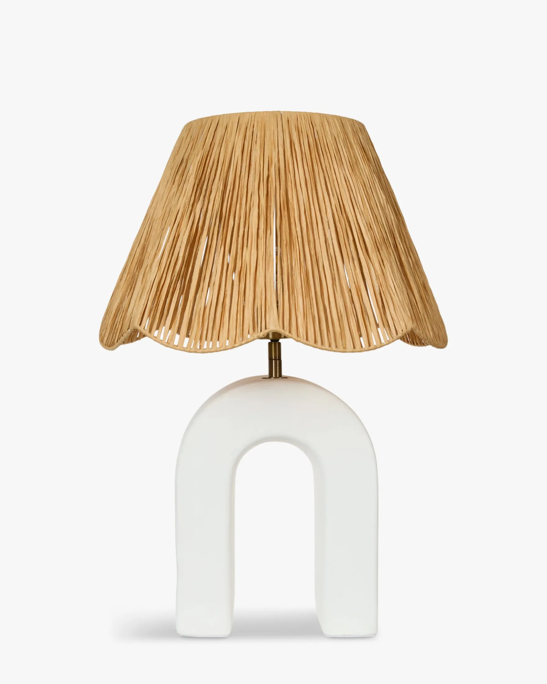 Lampe de table, Céramique 1 Rafia, H55 Osni