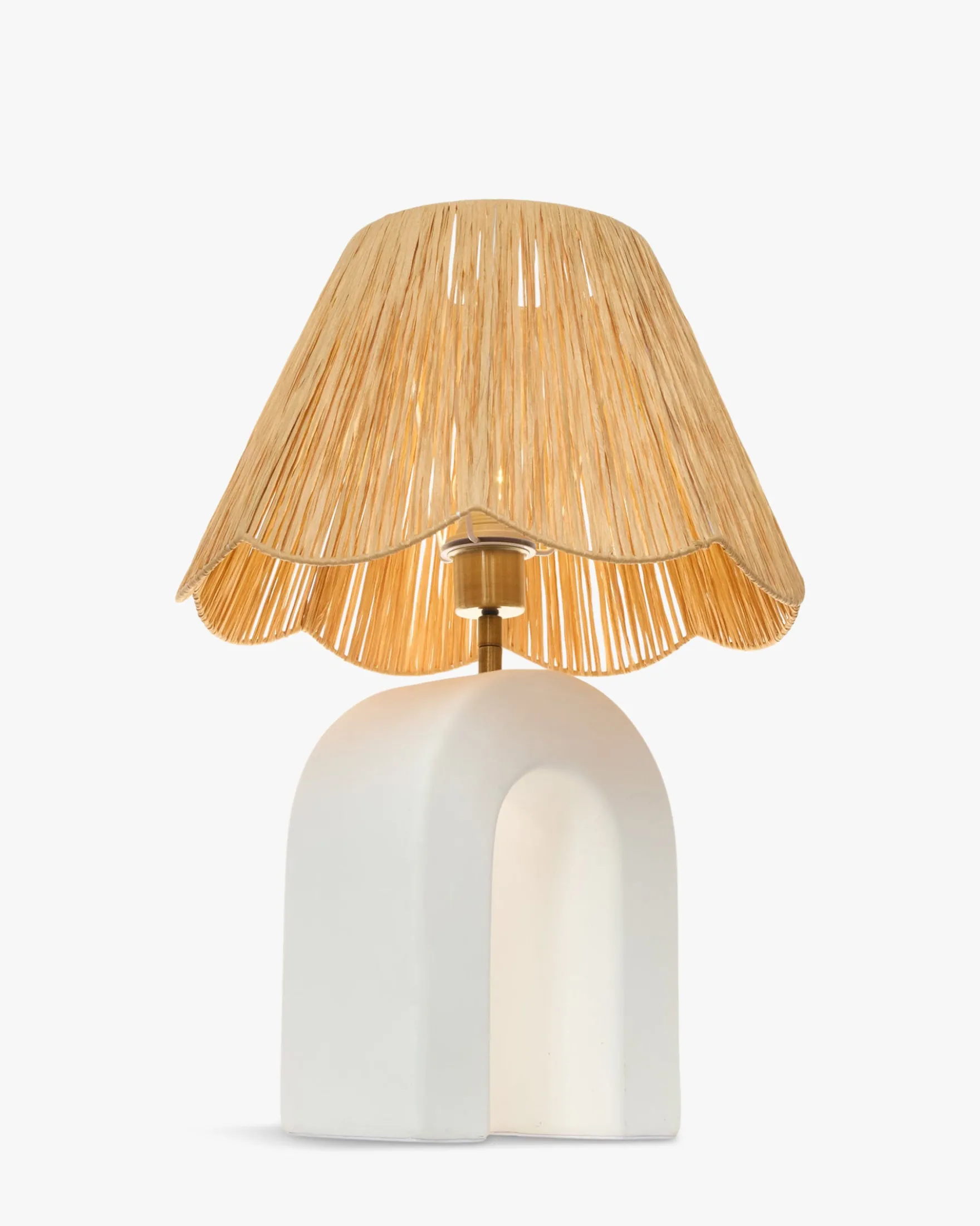Lampe de table, Céramique 1 Rafia, H55 Osni