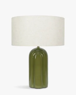 Lampe de table, Céramique verte glossy, H53 Leyanis