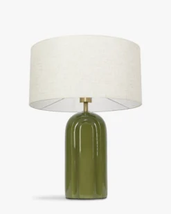 Lampe de table, Céramique verte glossy, H53 Leyanis