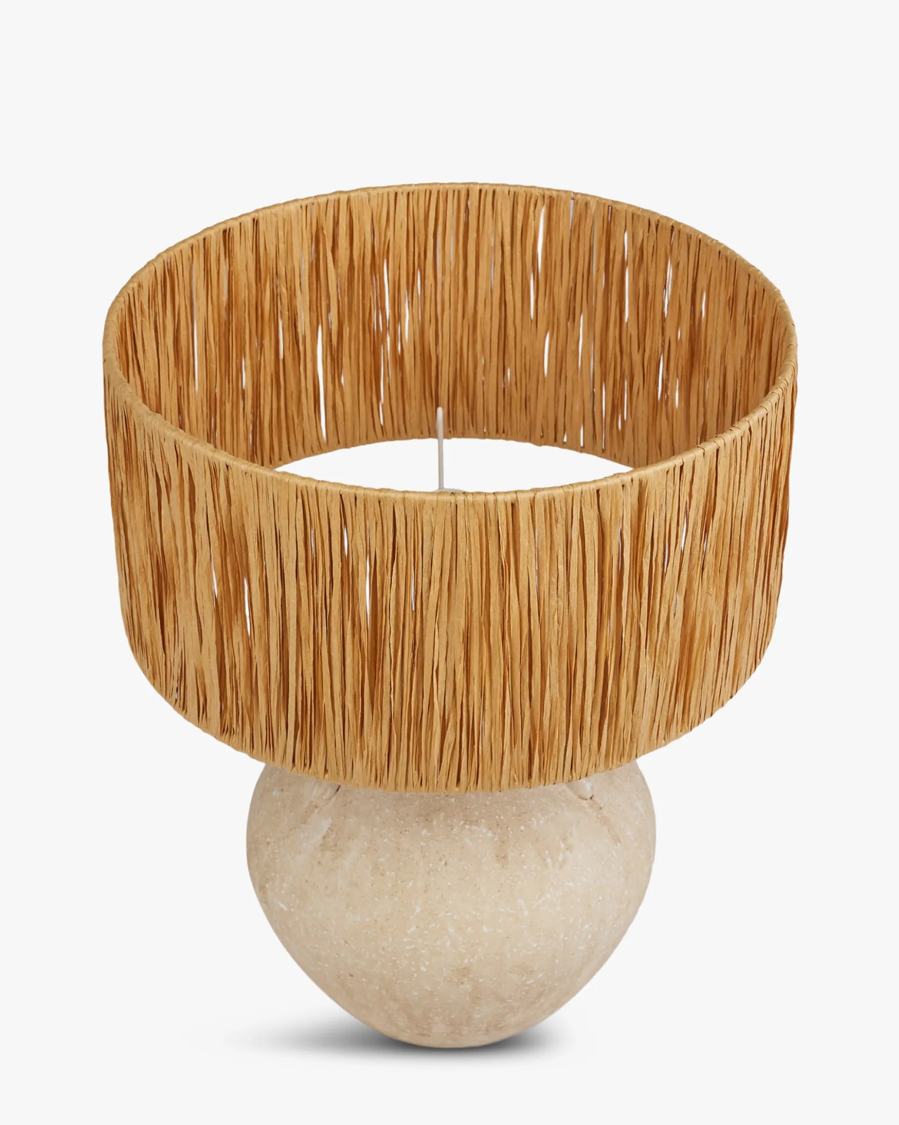Lampe de table, Fibre naturelle & céramique, H52 Pompei