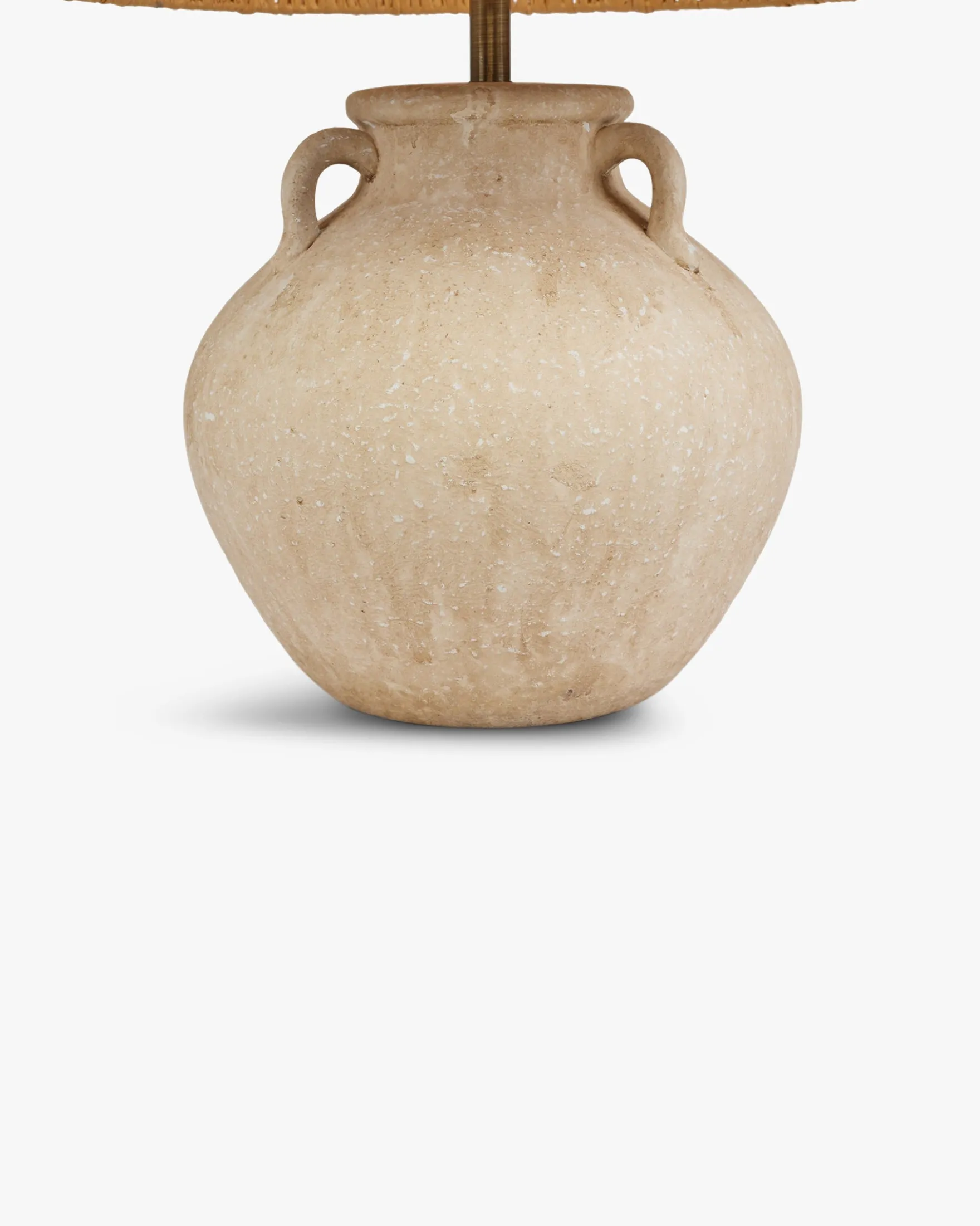 Lampe de table, Fibre naturelle & céramique, H52 Pompei