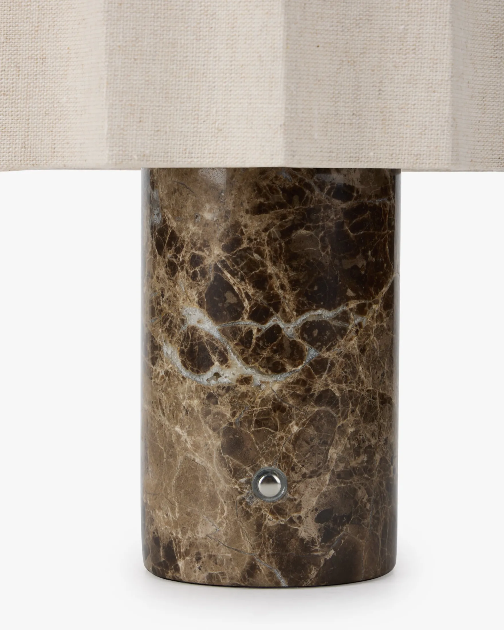 Lampe de table, Marbre Dark Emperador & Lin, H27.5 Bridget