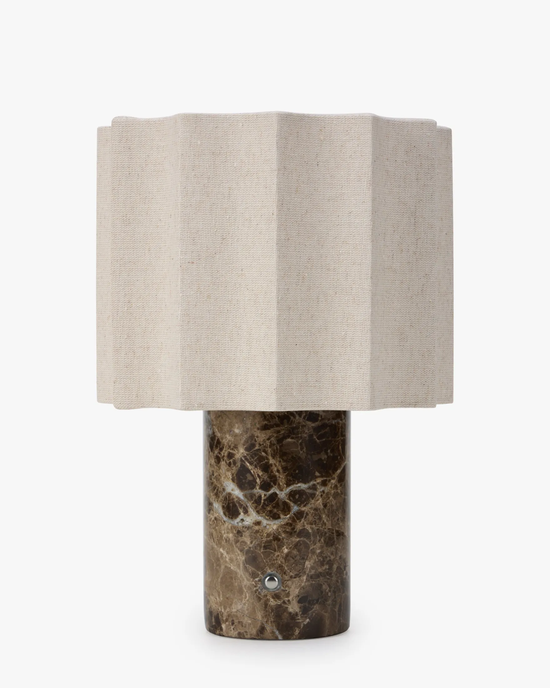 Lampe de table, Marbre Dark Emperador & Lin, H27.5 Bridget