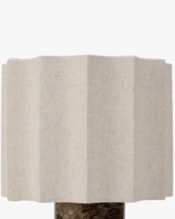 Lampe de table, Marbre Dark Emperador & Lin, H27.5 Bridget