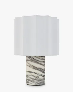 Lampe de table, Marbre Viola Calacatta & Lin, H26,5 Bridget