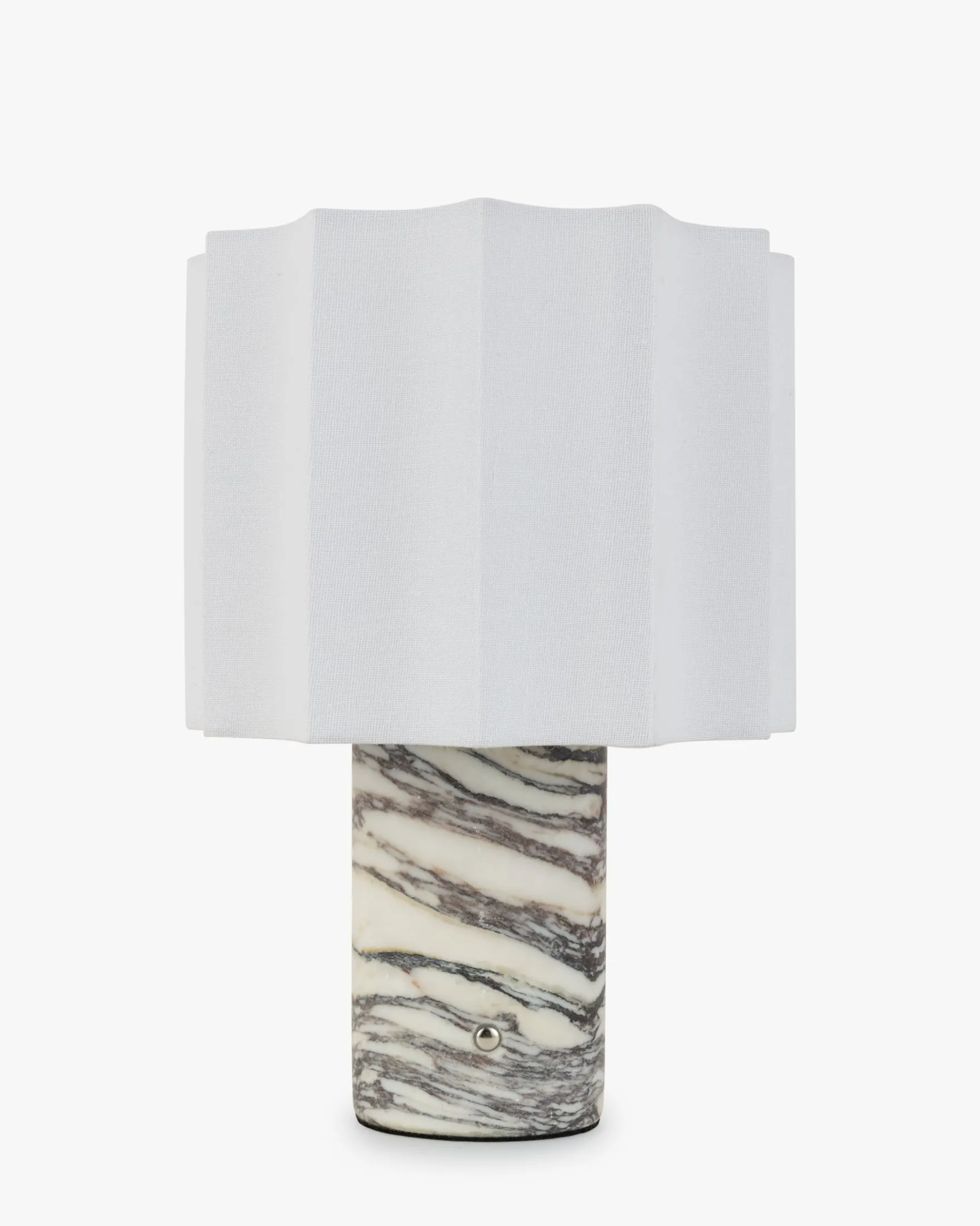 Lampe de table, Marbre Viola Calacatta & Lin, H26,5 Bridget