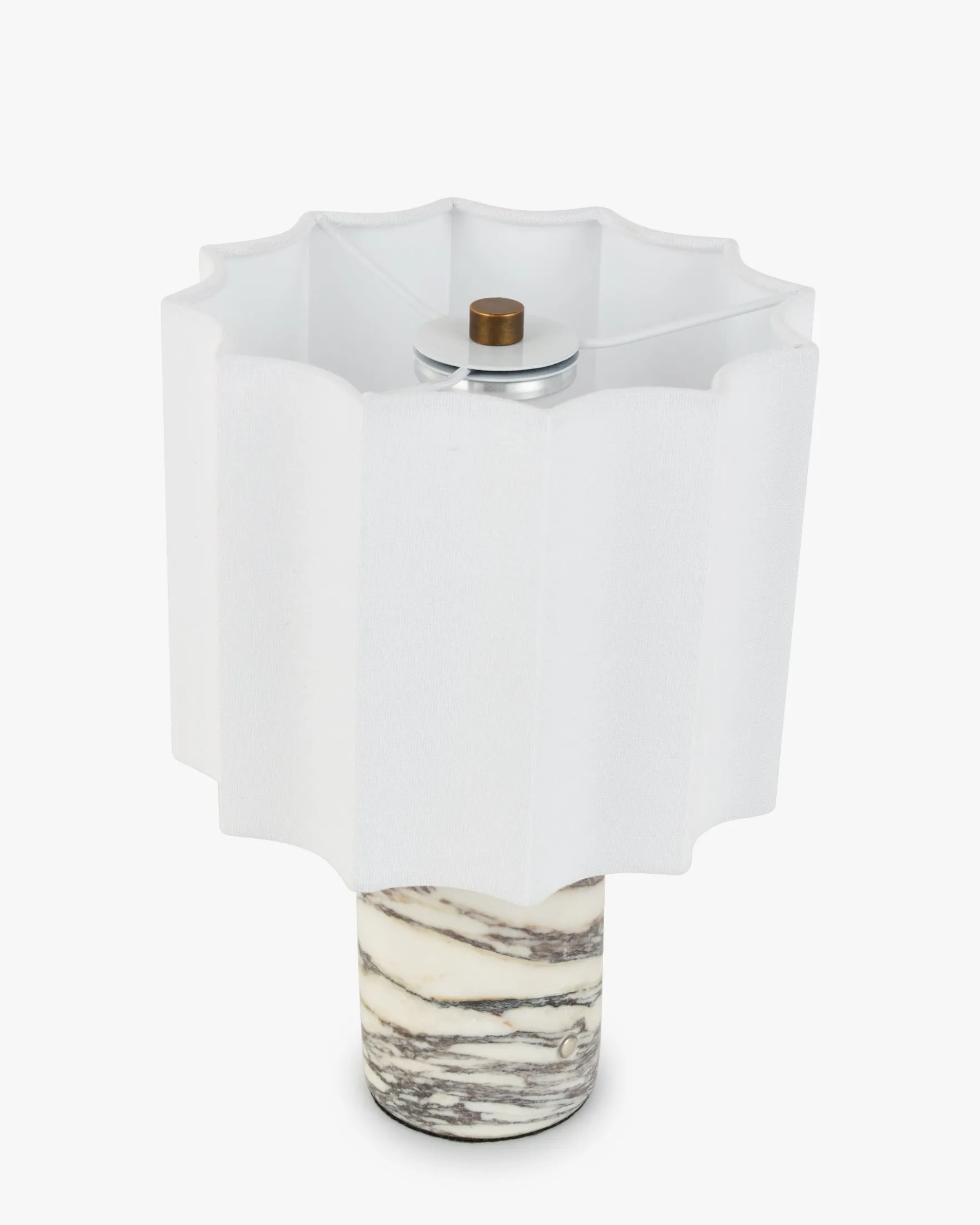 Lampe de table, Marbre Viola Calacatta & Lin, H26,5 Bridget