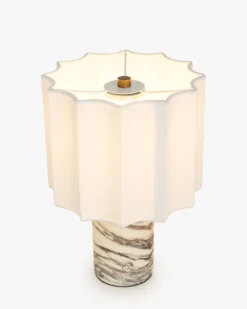 Lampe de table, Marbre Viola Calacatta & Lin, H26,5 Bridget