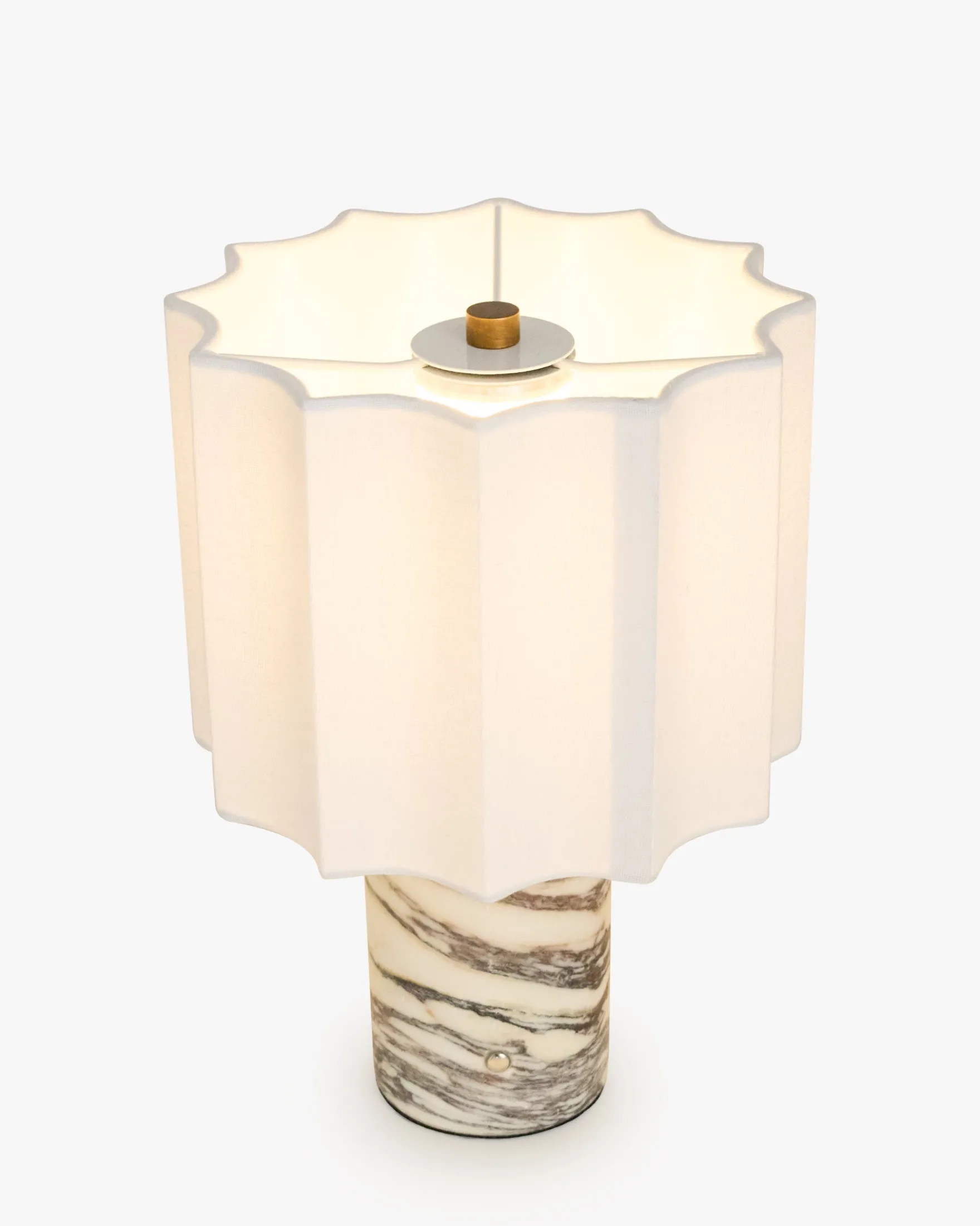 Lampe de table, Marbre Viola Calacatta & Lin, H26,5 Bridget