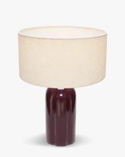 Lampe de table, Rouge bordeaux, H53 Leyanis