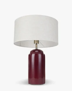 Lampe de table, Rouge bordeaux, H53 Leyanis