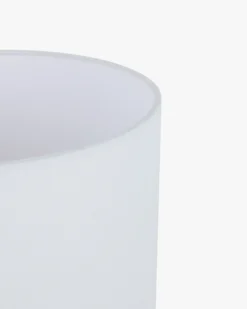 Lampe de table, Travertin & Lin blanc, H38,5 Lumenis