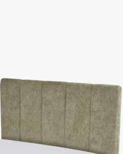 Lit 160x200, Tweed taupe & bois blond Bolton