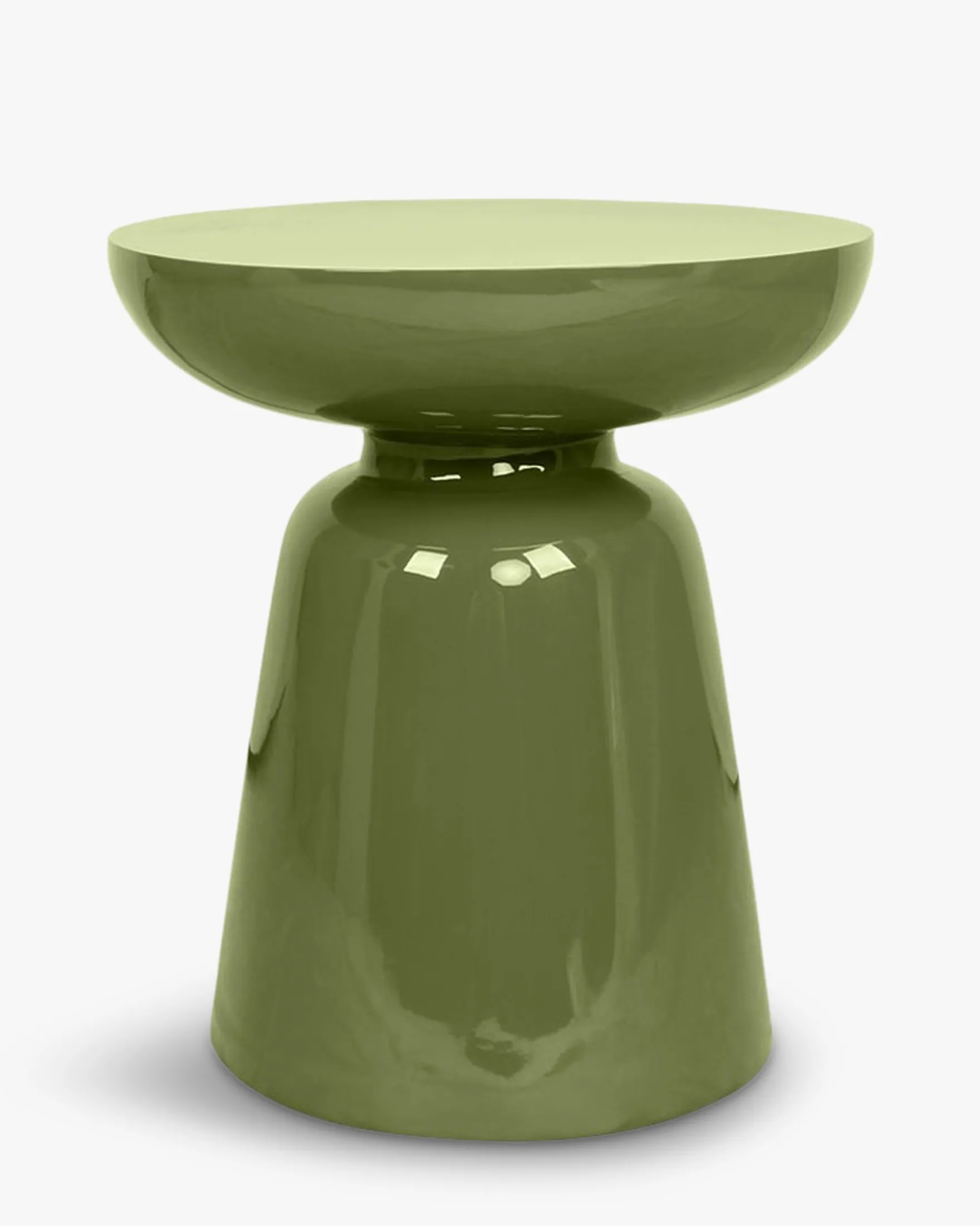 Meuble d'appoint, Fibre de verre kaki glossy, H44 Cersei