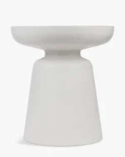 Meuble d'appoint, Fibre de verre blanc coco, H44 Cersei