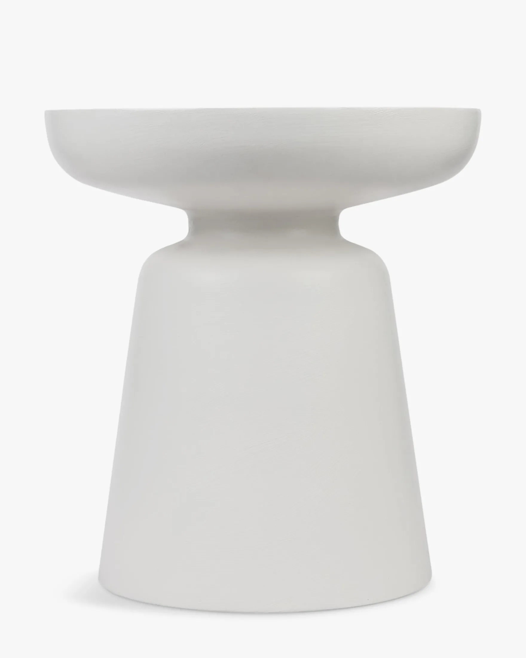 Meuble d'appoint, Fibre de verre blanc coco, H44 Cersei
