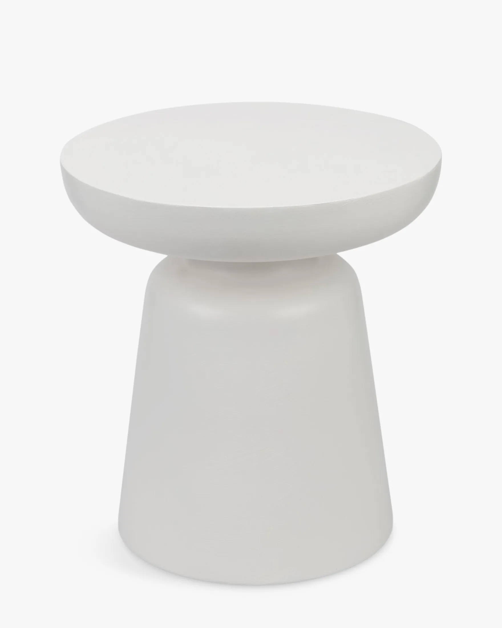 Meuble d'appoint, Fibre de verre blanc coco, H44 Cersei