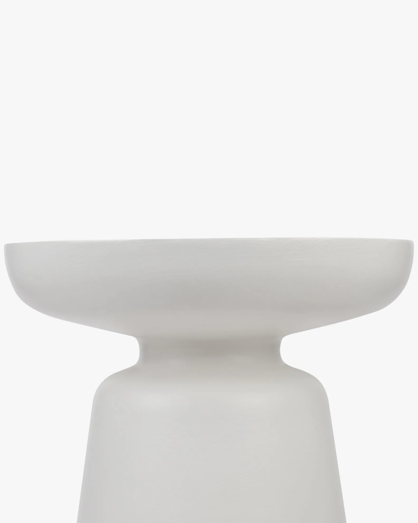 Meuble d'appoint, Fibre de verre blanc coco, H44 Cersei