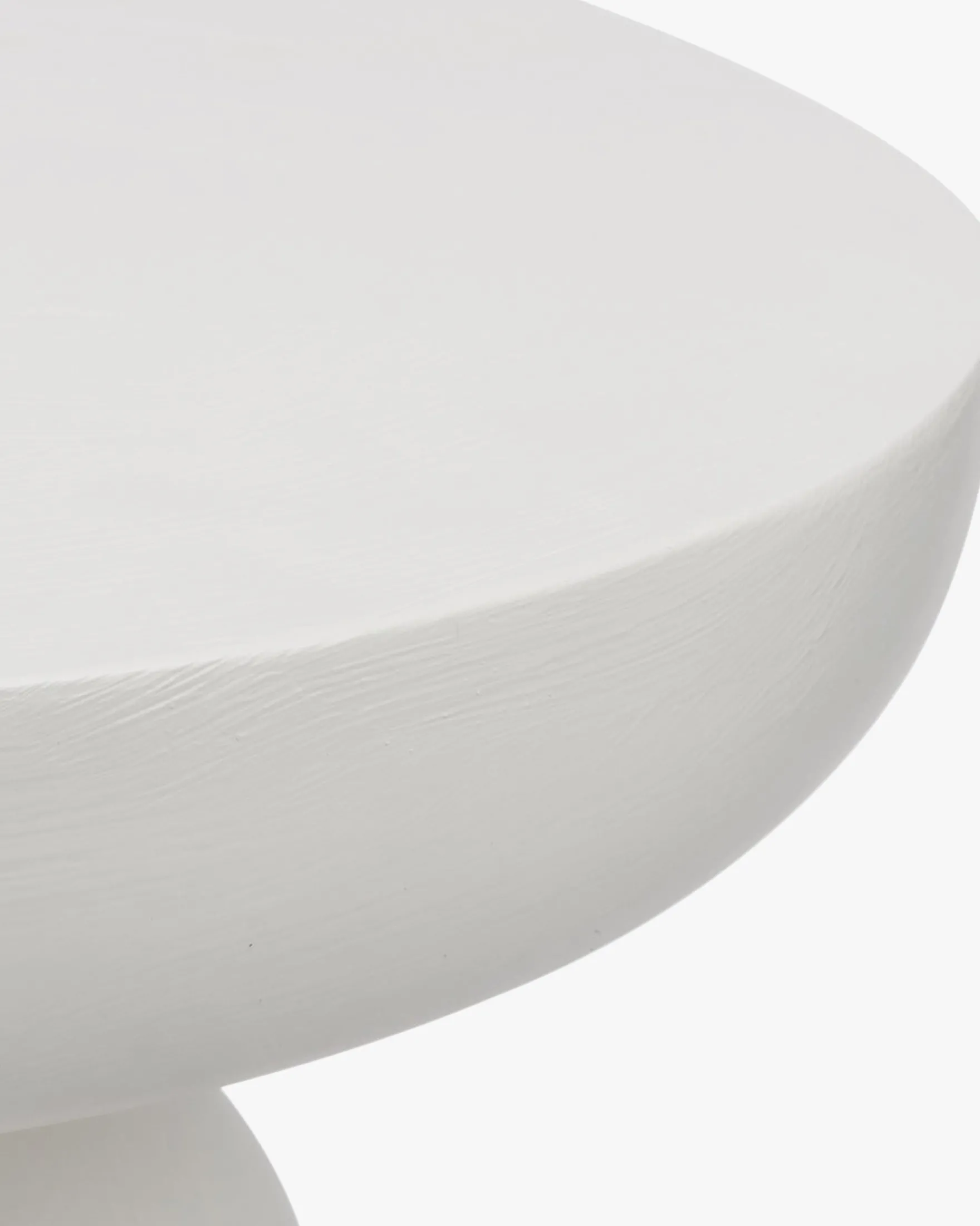 Meuble d'appoint, Fibre de verre blanc coco, H44 Cersei