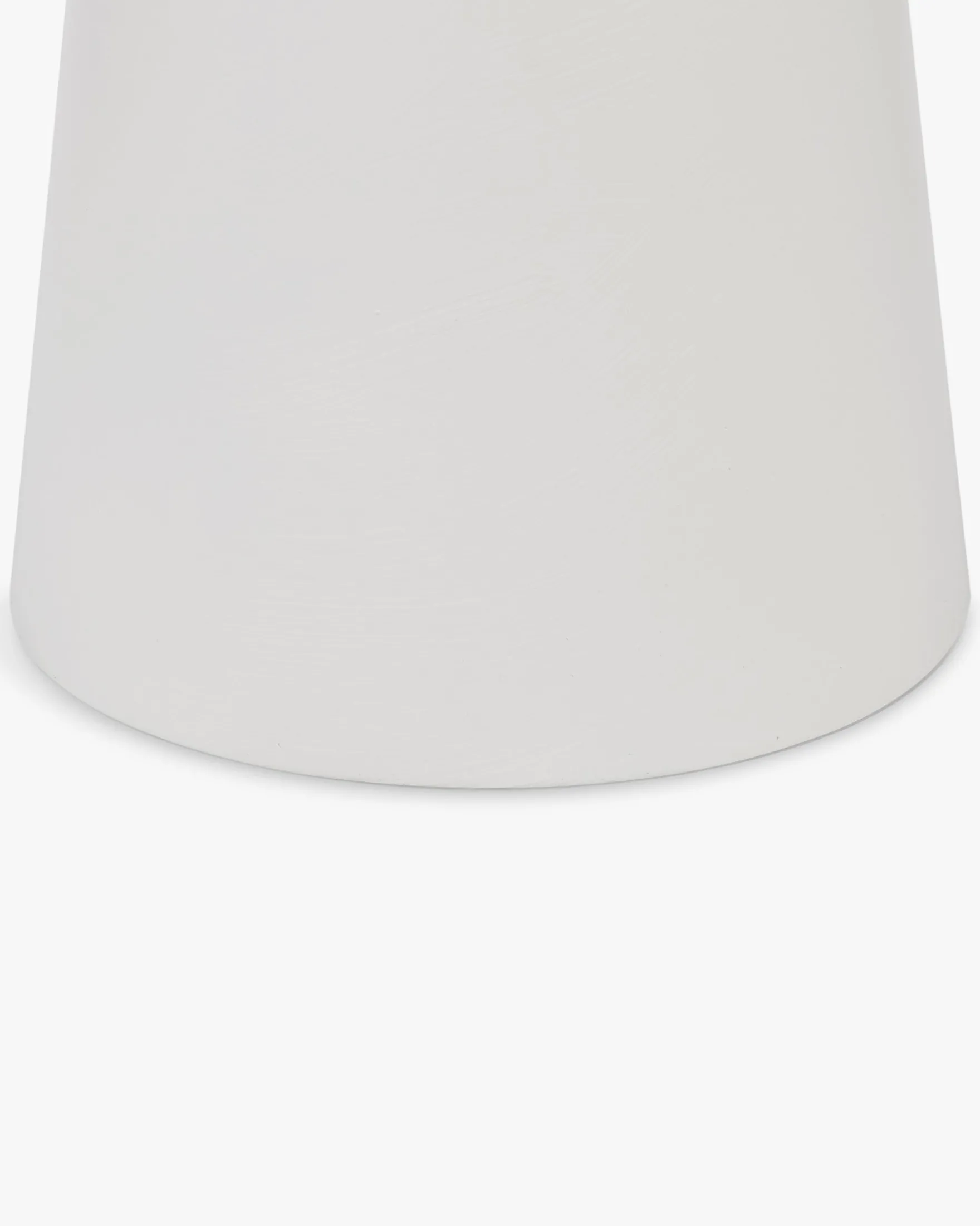 Meuble d'appoint, Fibre de verre blanc coco, H44 Cersei