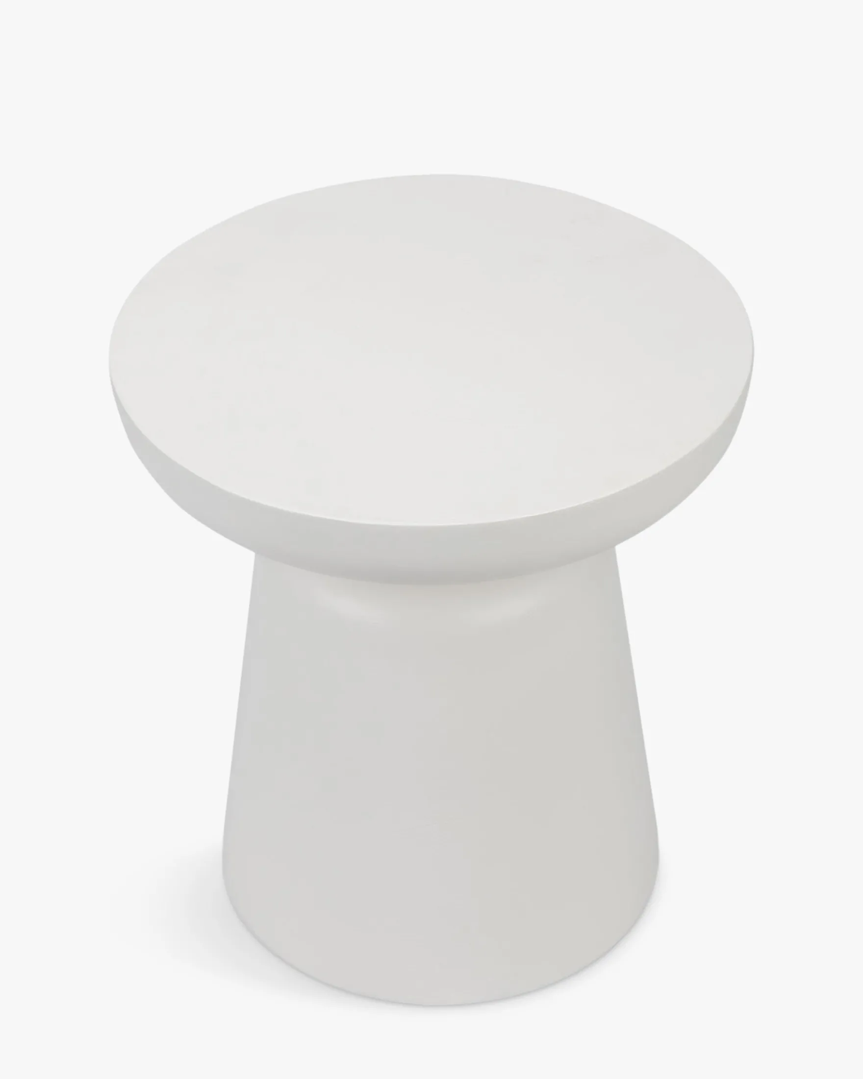 Meuble d'appoint, Fibre de verre blanc coco, H44 Cersei