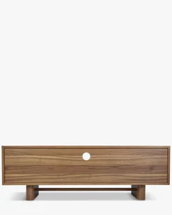 Meuble TV, Bois de frêne teinte noyer, L150 Cooper