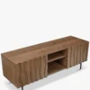 Meuble TV, Bois teinte noyer, L140 Ondula