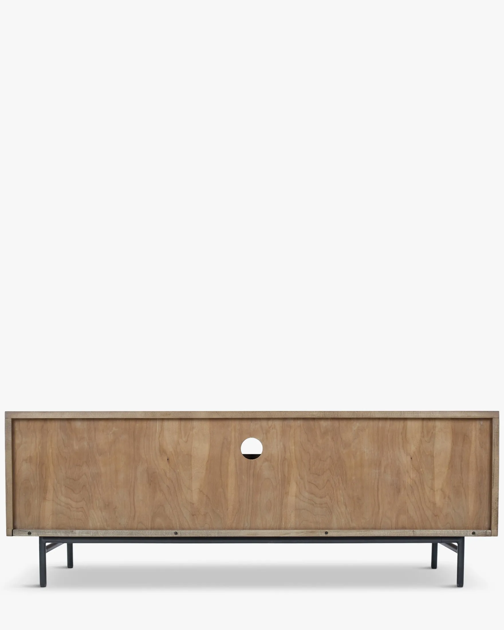 Meuble TV, Bois teinte noyer, L140 Ondula