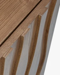 Meuble TV, Bois teinte noyer, L140 Ondula