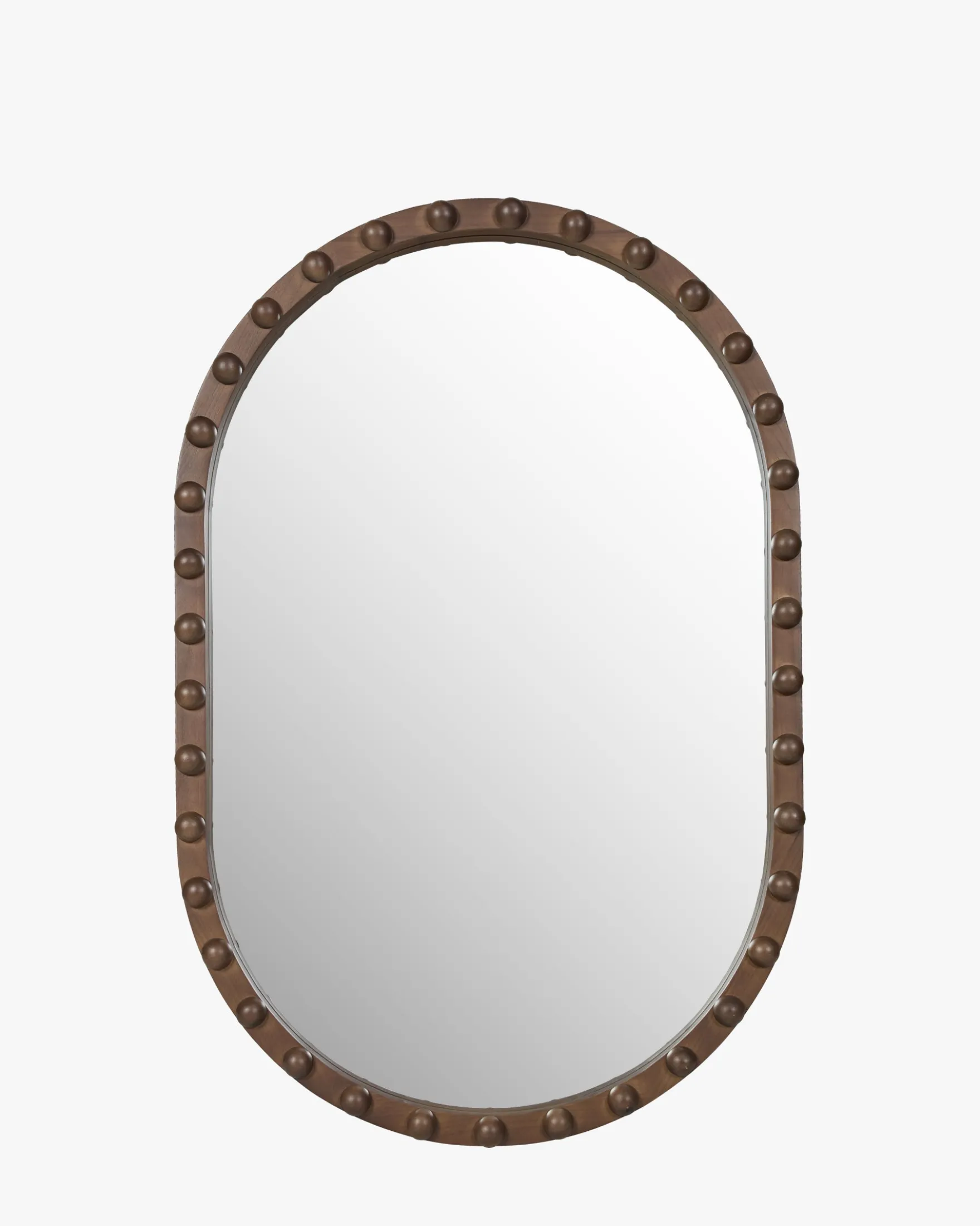 Miroir, Bois de Paulownia teinte noyer, H90,5 Anansi