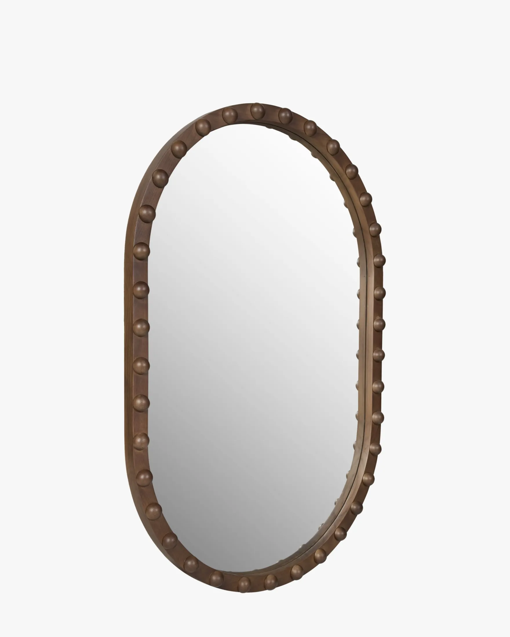 Miroir, Bois de Paulownia teinte noyer, H90,5 Anansi