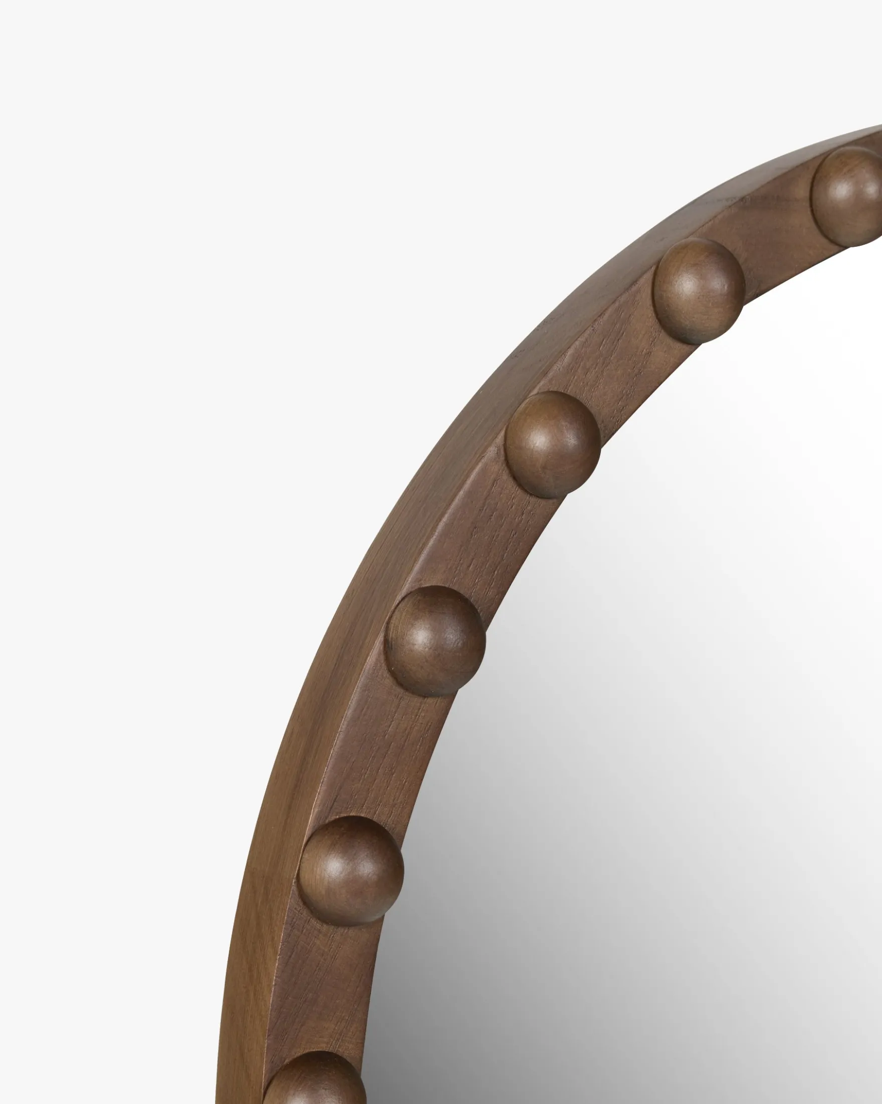 Miroir, Bois de Paulownia teinte noyer, H90,5 Anansi