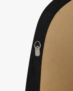 Miroir organique, Bois de Paulownia teinte noyer, H89,5 Nubia